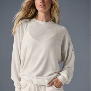 NWT ALO Soho Pullover Ivory M